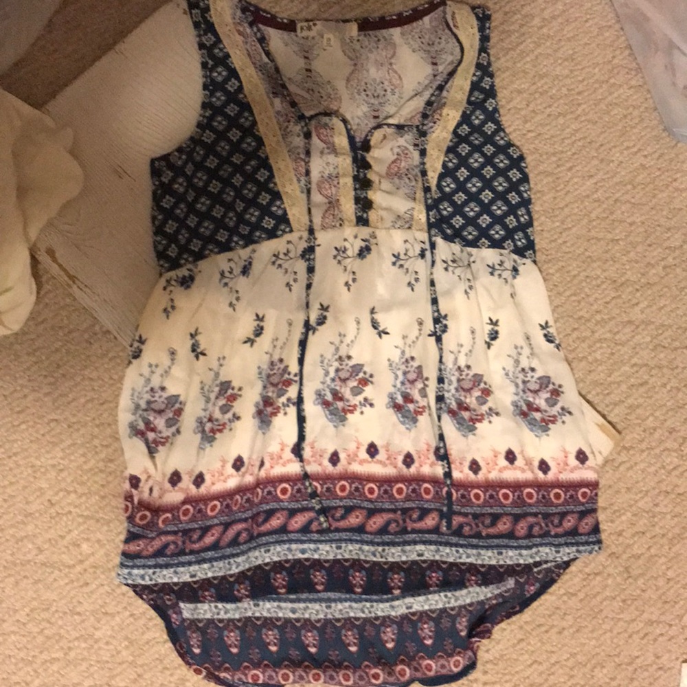 Boho tank top blouse